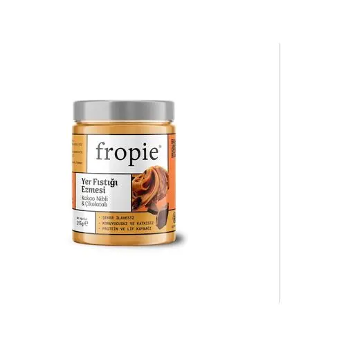 Fropie Çikolatalı Kakao Nibli Yer Fıstık Ezmesi 315 Gr