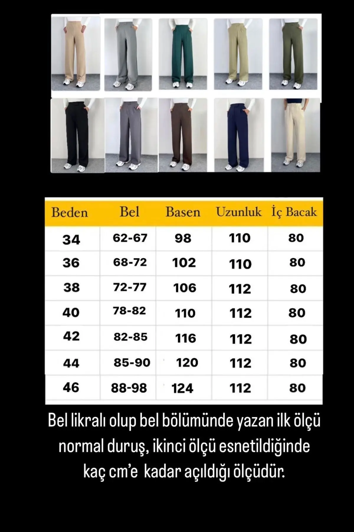 Line Kadın Likralı Cırt Kapama Somon Palazzo Pantolon