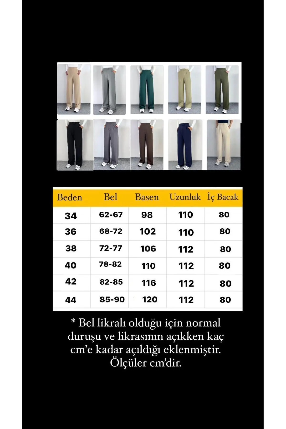 Line Kadın Likralı Cırt Kapama Beyaz Palazzo Pantolon