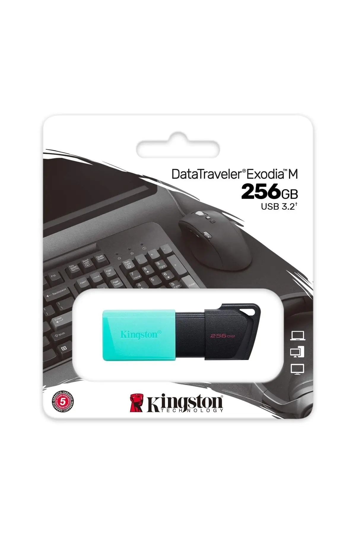 DTXM 256GB USB 3.2 Gen.1 DataTraveler Exodia M Flash Bellek DTXM/256