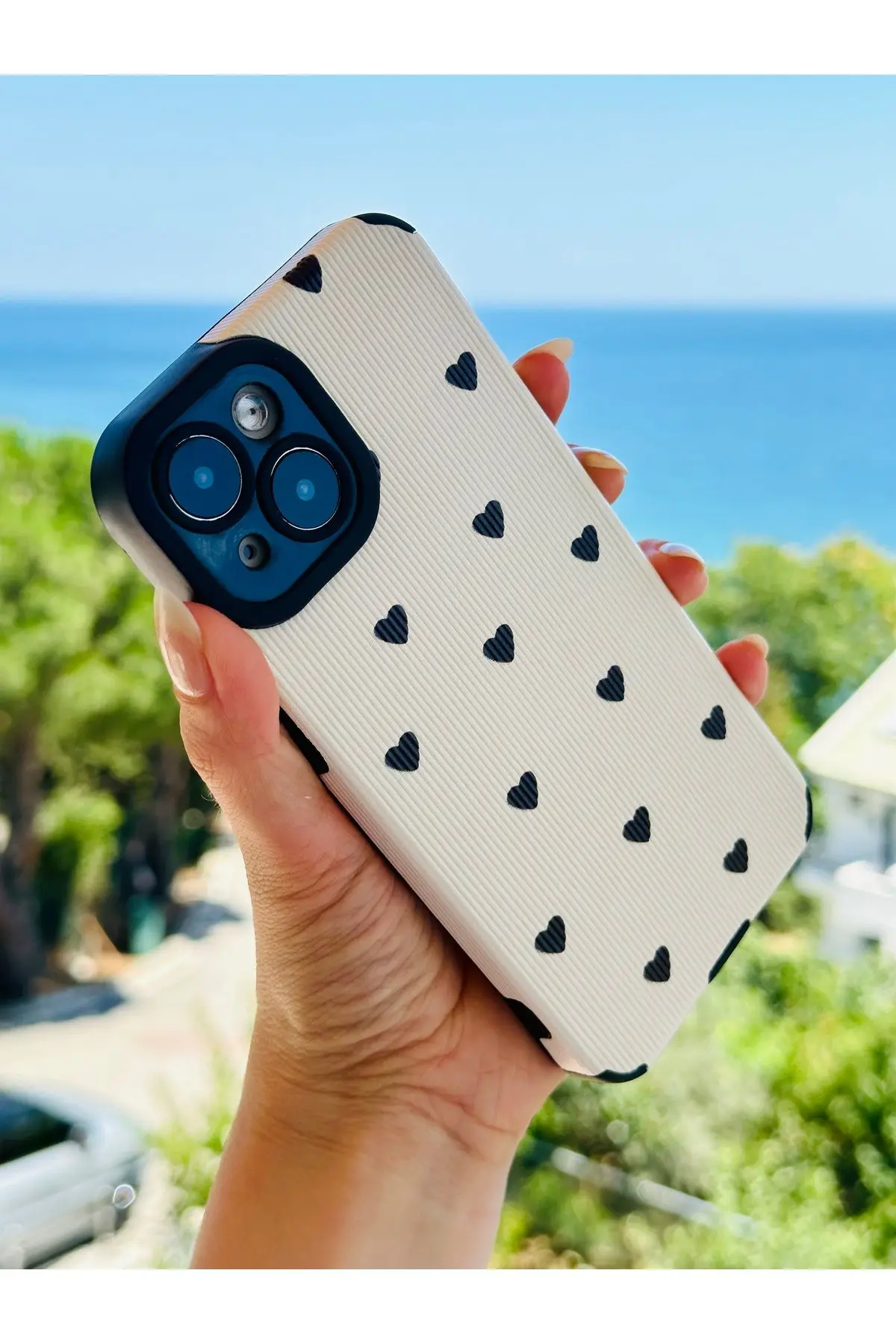 Go Aksesuar Iphone 13 -14 Uyumlu Kaplama Tasarımlı Esnek Silikon Kılıf