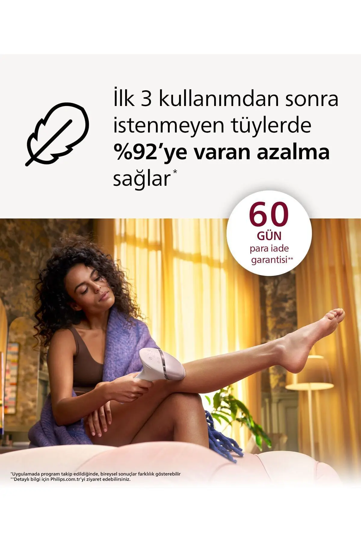 BRI950/00 Lumea Lazer Epilasyon IPL Tüy Alma Cihazı,ÇantaHEDİYELİ,Kablolu/Kablosuz Kullanım