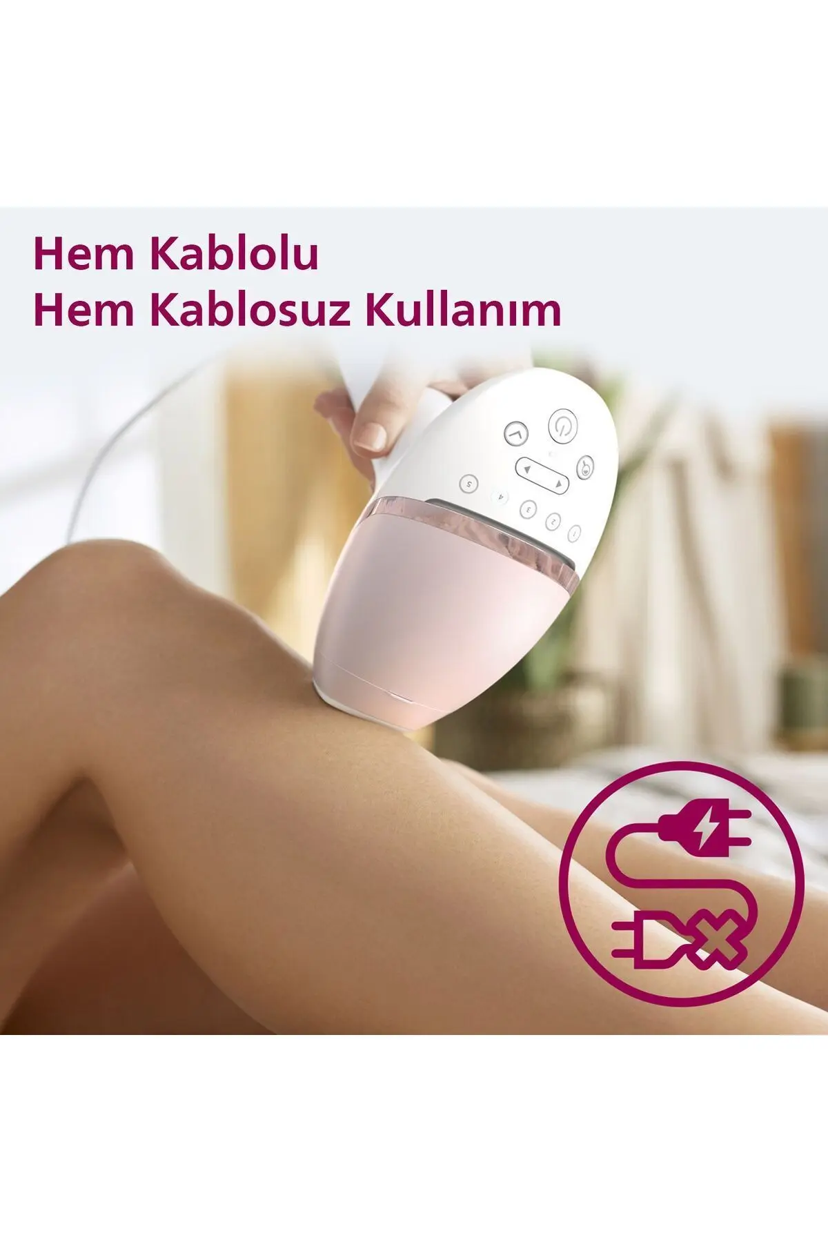 BRI950/00 Lumea Lazer Epilasyon IPL Tüy Alma Cihazı,ÇantaHEDİYELİ,Kablolu/Kablosuz Kullanım
