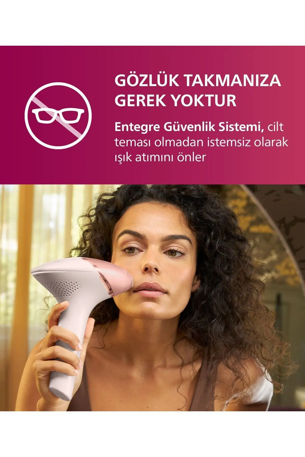 BRI950/00 Lumea Lazer Epilasyon IPL Tüy Alma Cihazı,ÇantaHEDİYELİ,Kablolu/Kablosuz Kullanım