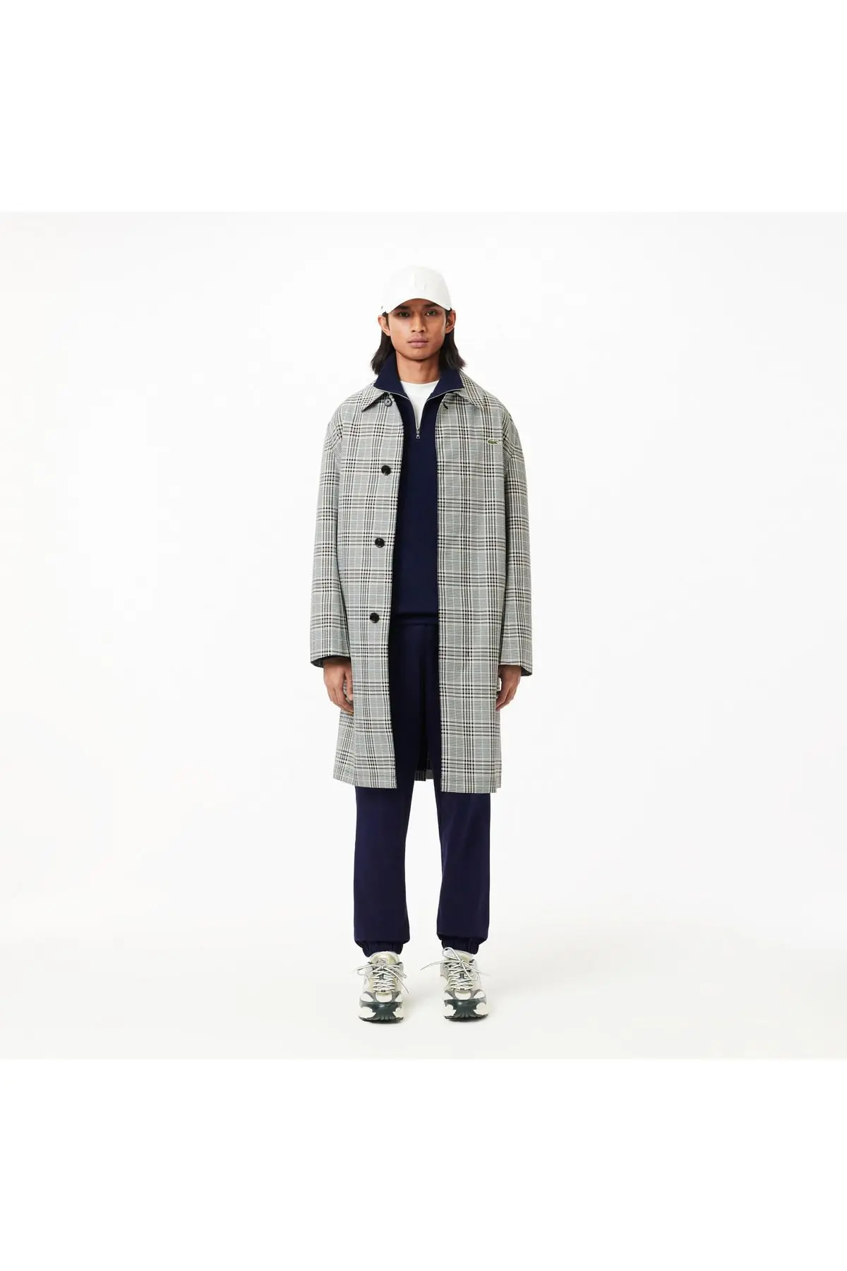 Erkek Classic Fit Yarım Fermuarlı Lacivert Sweatshirt