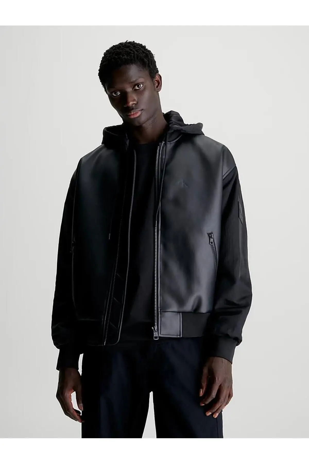 Calvin Klein FAUX LEATHER BOMBER