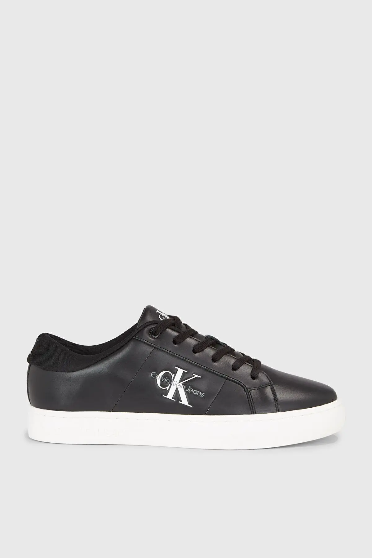 Calvin Klein Logolu Deri Sneaker Ayakkabı YM0YM008640GM Erkek AYAKKABI YM0YM00864 0GM