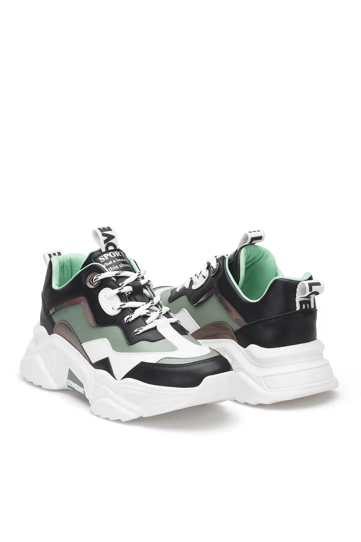 Kadın Siyah Beyaz Sneaker