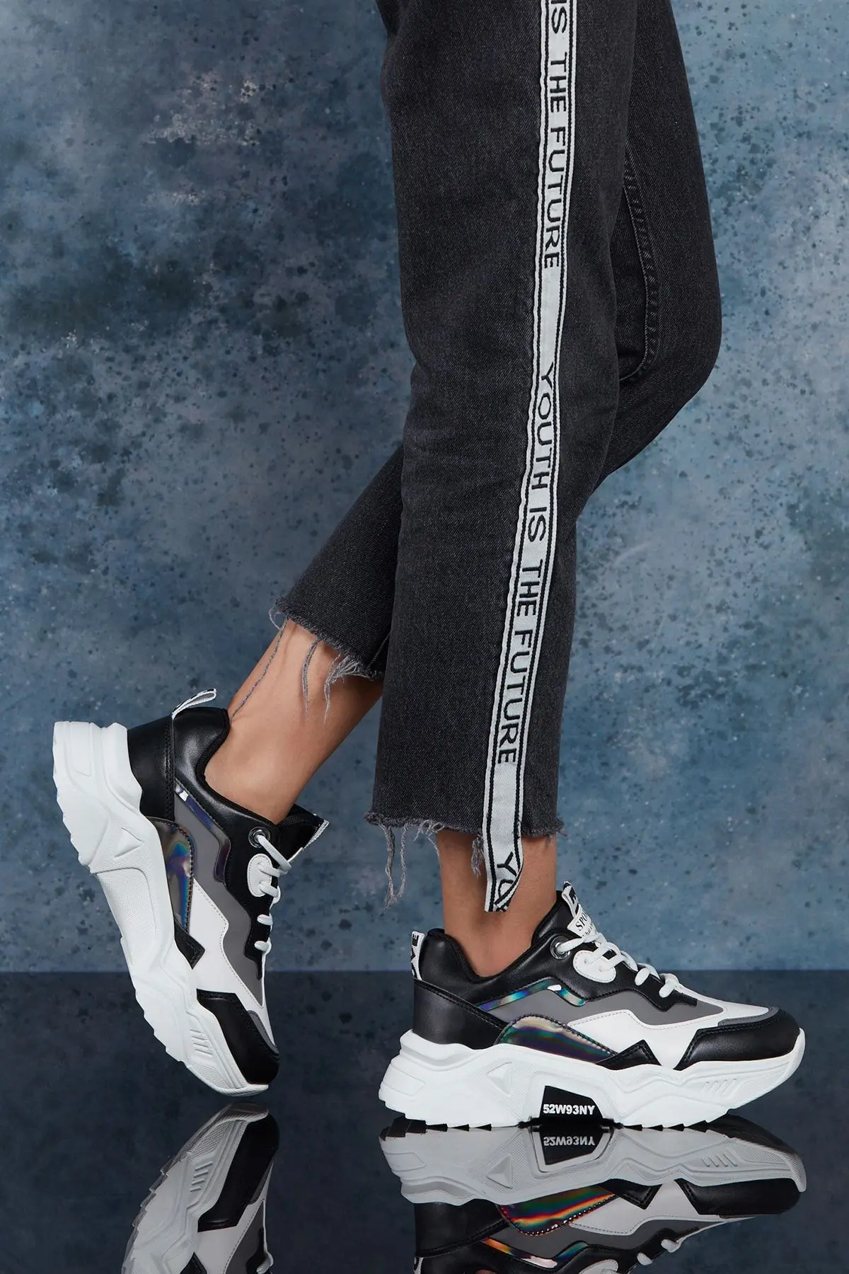 Siyah Füme Kadın Sneaker