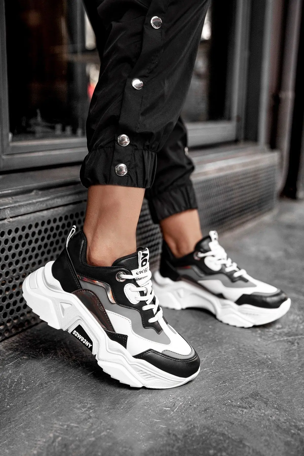 Siyah Füme Kadın Sneaker