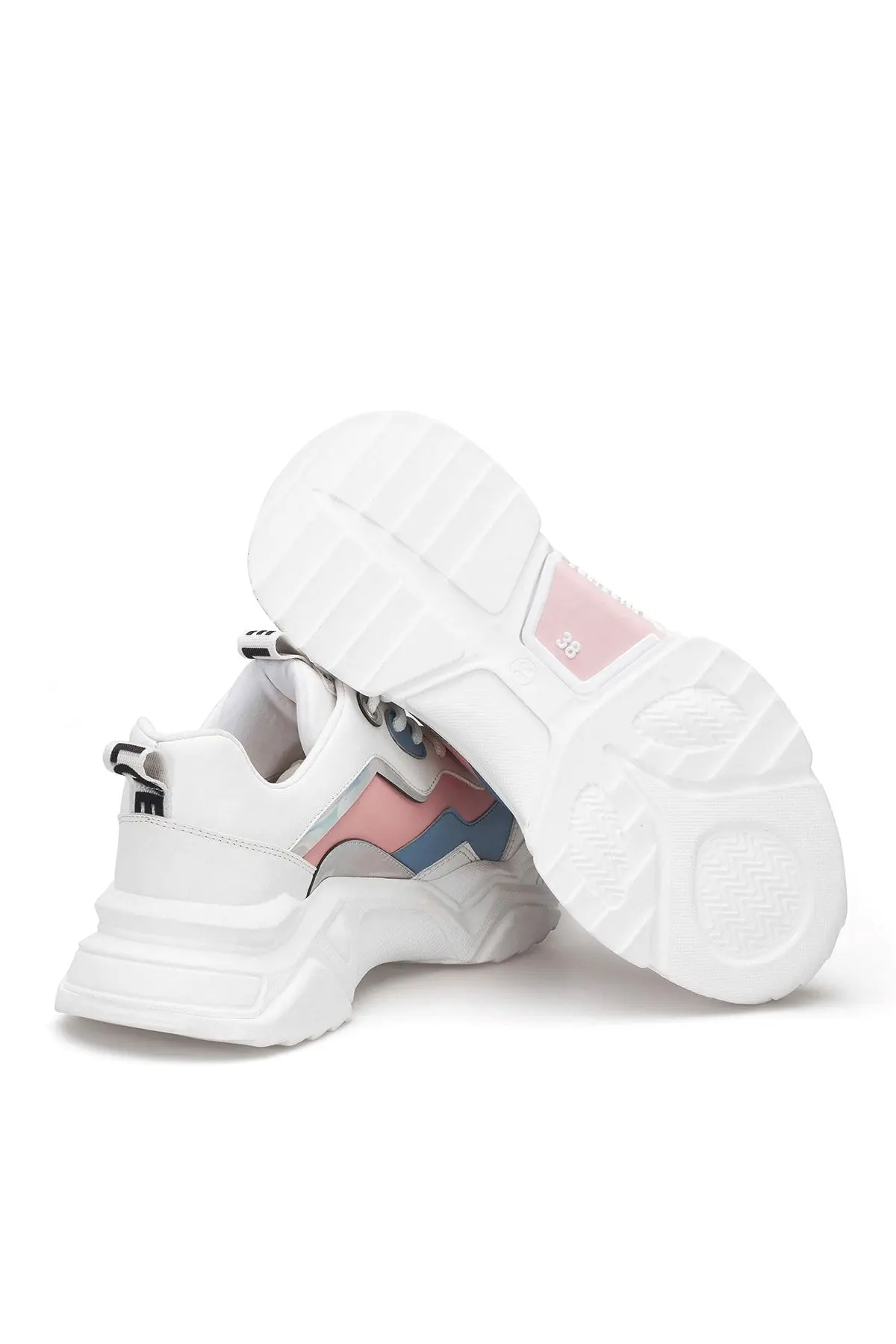 Kadın Mavi Beyaz Sneaker