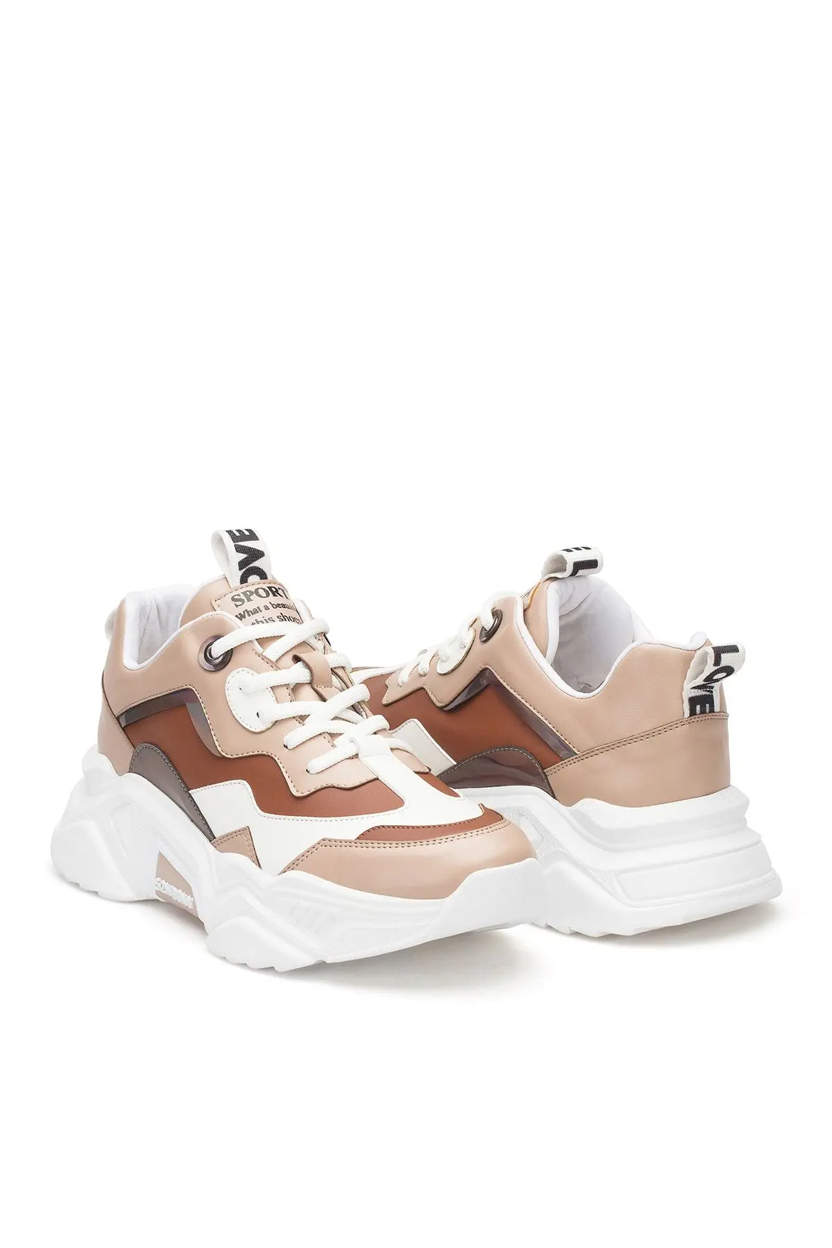 Kadın Taba Beyaz Sneaker