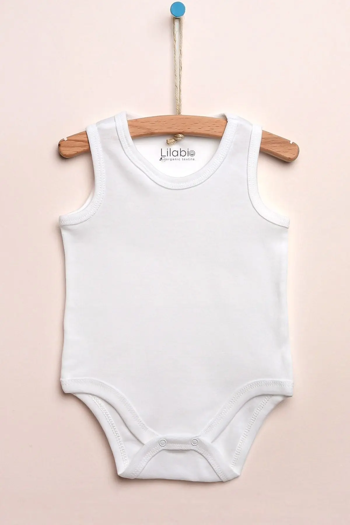 %100 Organik Pamuk 5li Beyaz Atlet Bebek Body
