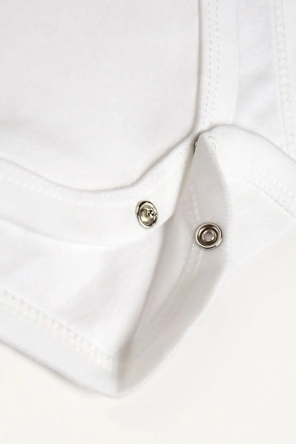 %100 Organik Pamuk 5li Beyaz Kısa Kollu Bebek Body