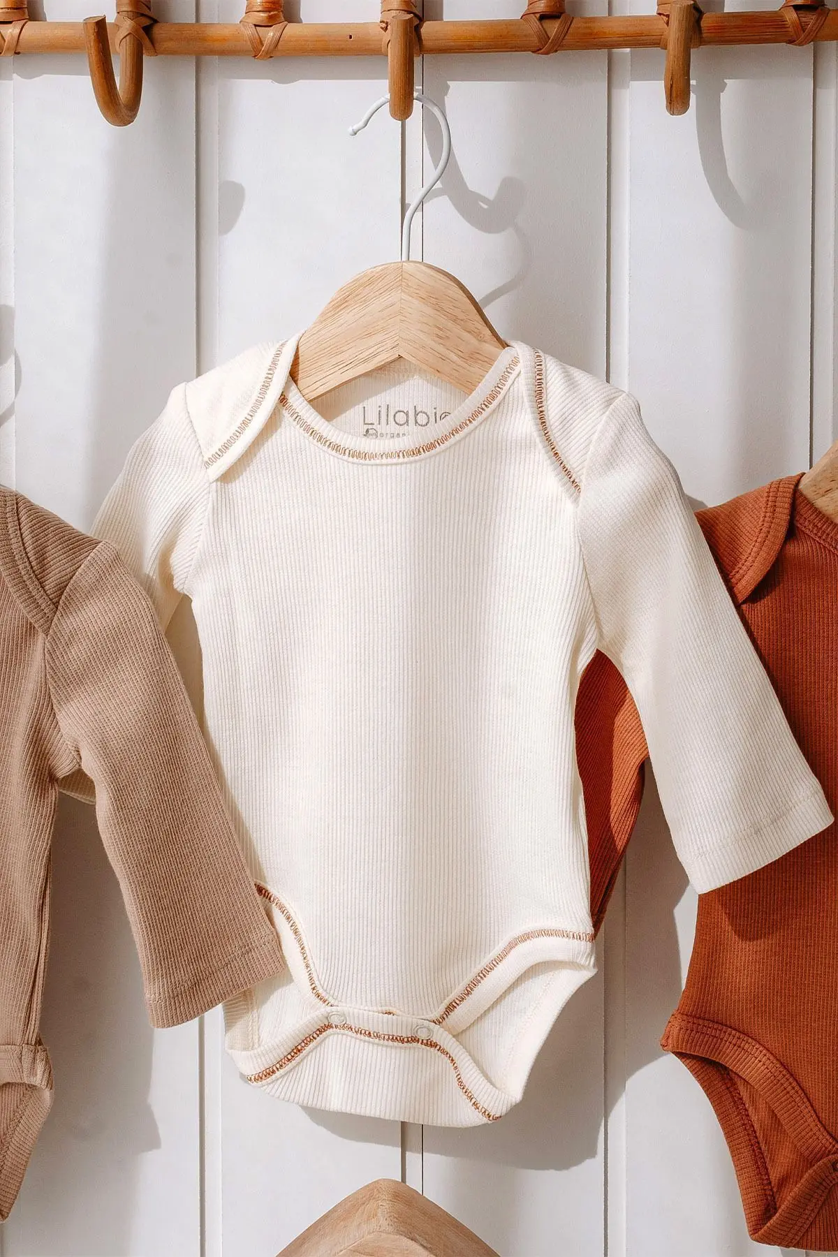 3 Parça Unisex Bebek Uzun Kollu Pamuk Bodysuit Takımı Yenidoğan Ve Çocuk Hediye Seti