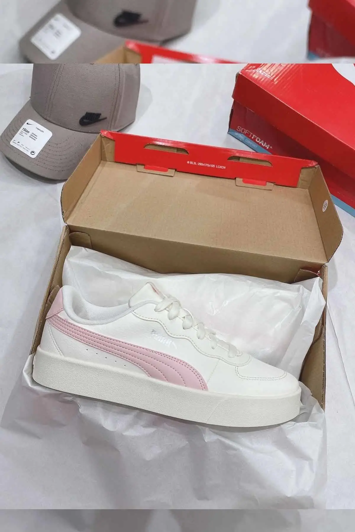 Kadın Spor Ayakkabı Unisex Sneaker Ayakkabı 380147-05-1 Bej