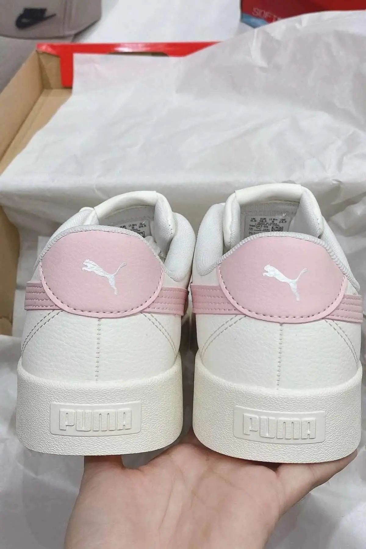 Kadın Spor Ayakkabı Unisex Sneaker Ayakkabı 380147-05-1 Bej