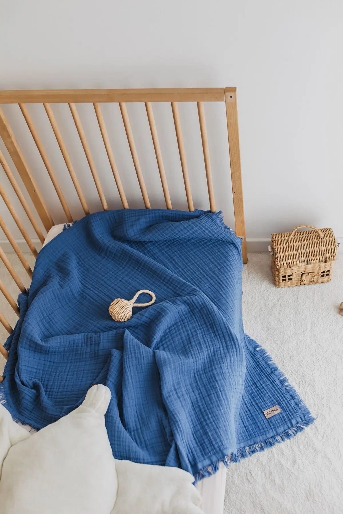 Indigo Muslin 4 Katlı Müslin 110x110cm Pamuksu Yumuşaklık / Yeni Seri /110x110cm