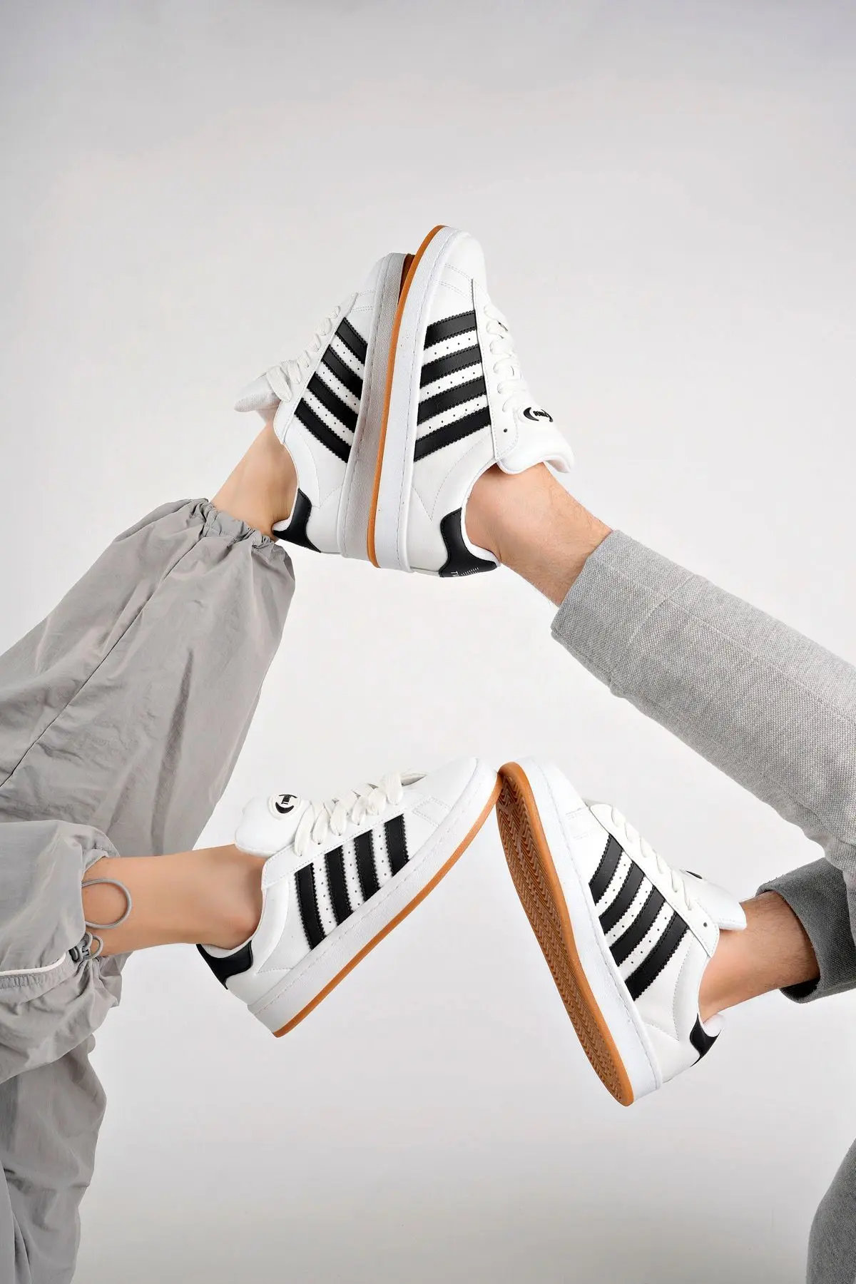 Spor Sneaker Ayakkabı Beyaz Siyah