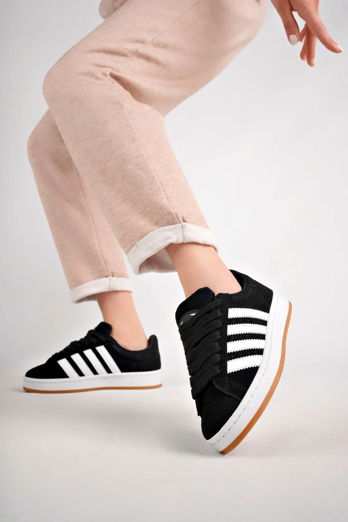 Spor Sneaker Ayakkabı Siyah Beyaz