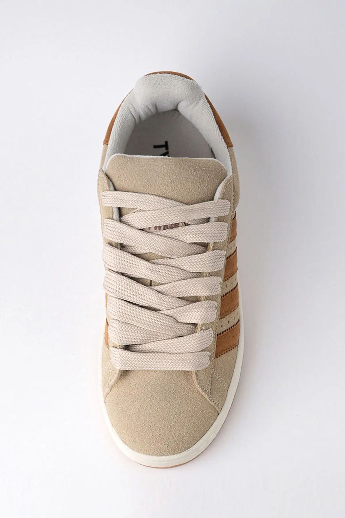 Spor Sneaker Ayakkabı Bej Kahve