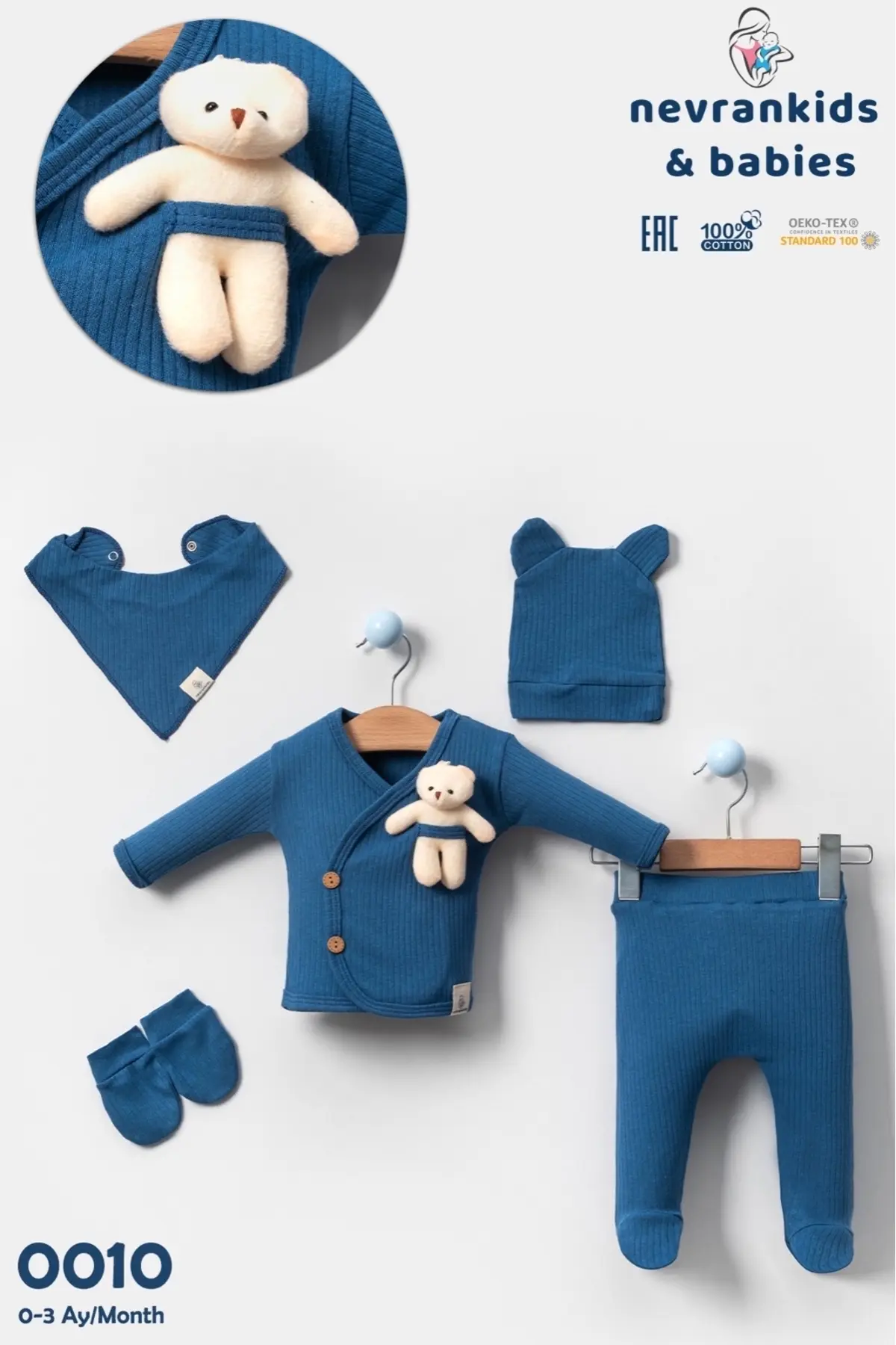 nevrankids Hastane Çıkışı 5'li Set (AYICIK HEDİYELİDİR)