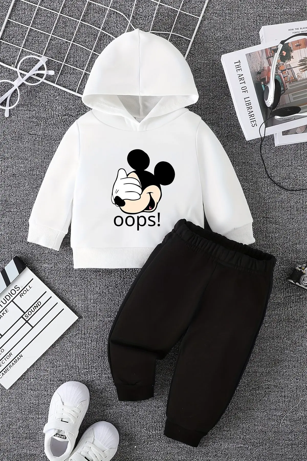 ADABEBEK Yeni Sezon Baskılı Alt Üst Bebek Takım 12449