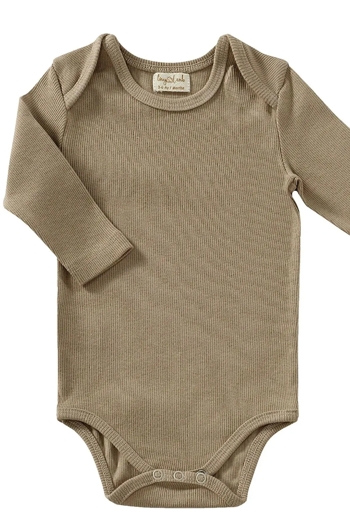 Flavor 3 Parça Unisex Bebek Uzun Kollu Pamuk Bodysuit Takımı Yenidoğan Ve Çocuk Hediye Seti