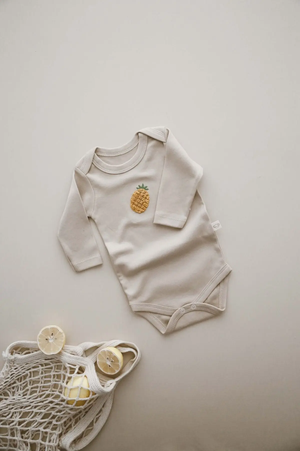 3'lü Nakışlı Çıt Çıtlı Uzun Kollu Body-zıbın Model 3