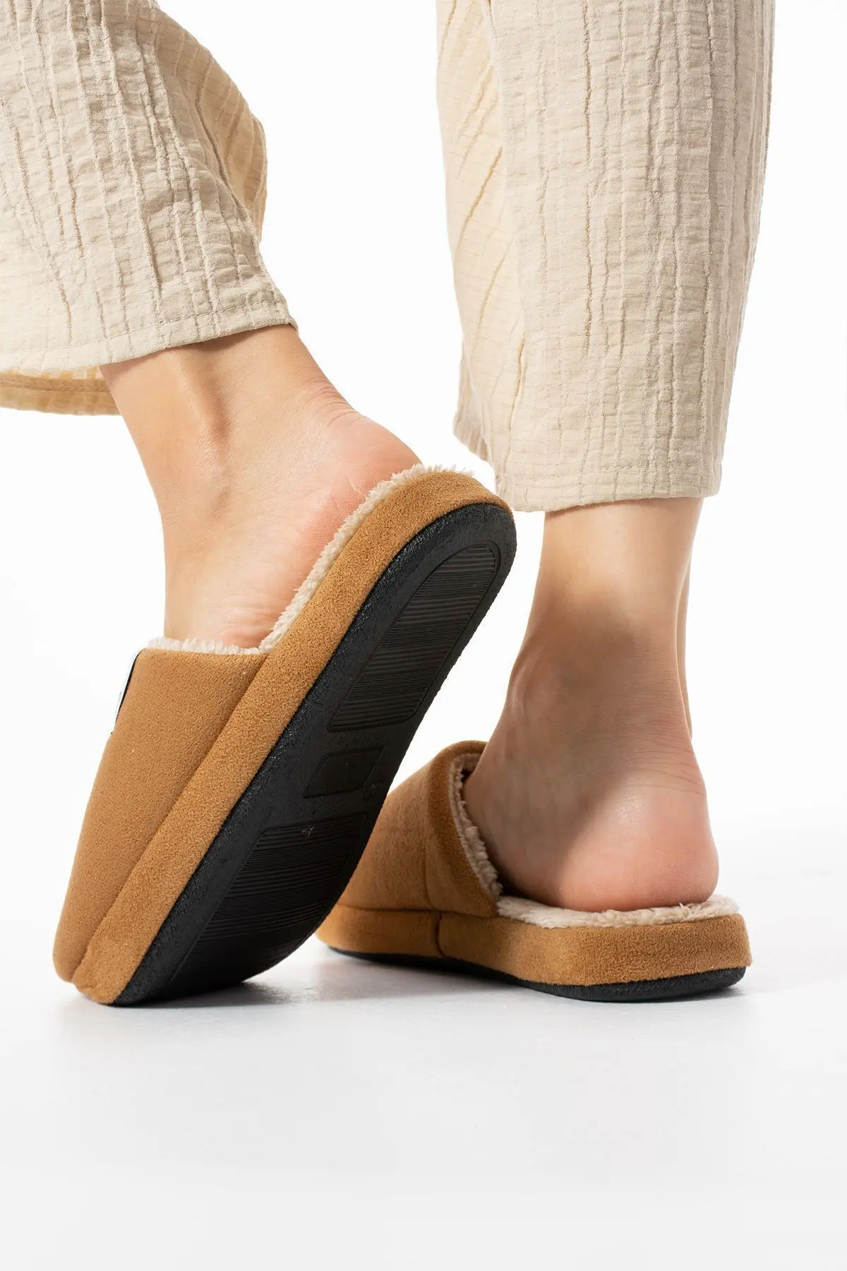 3'lü Paket Unisex Kaymaz Taban İçi Kürklü Kışlık Terlik Ev Terliği Çeyiz Bohça Seti