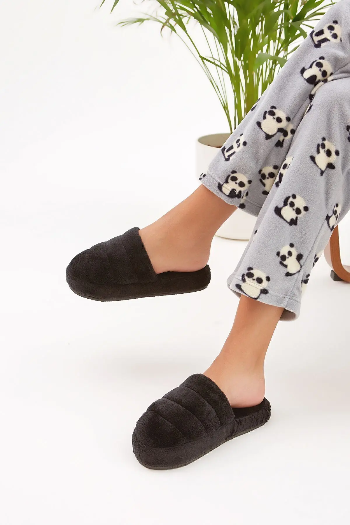 3'lü Paket Önü Kapalı Terlik Ev Terliği Çeyiz Bohça Seti