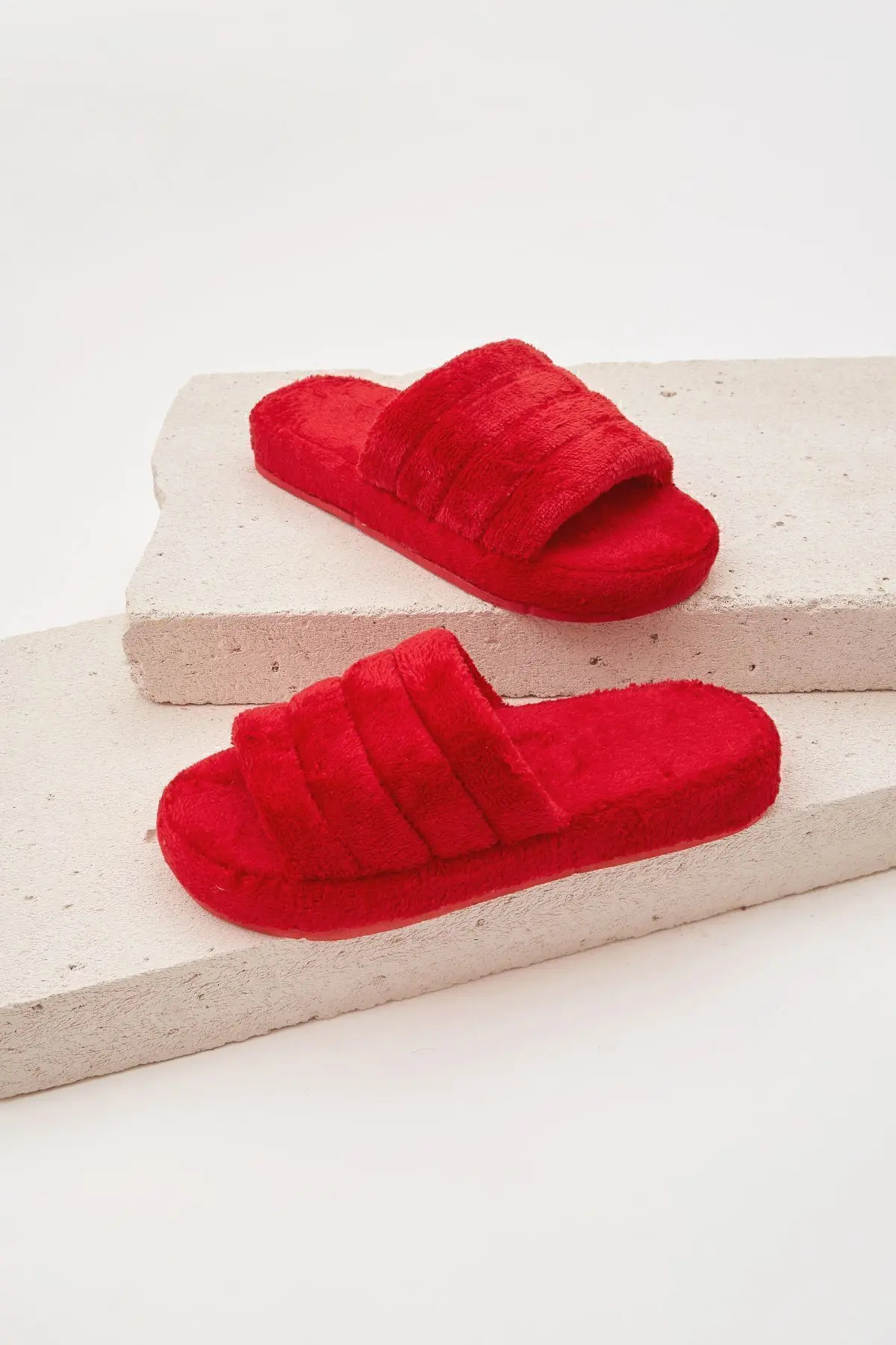 3'lü Paket Önü Açık Terlik Ev Terliği Çeyiz Bohça Seti