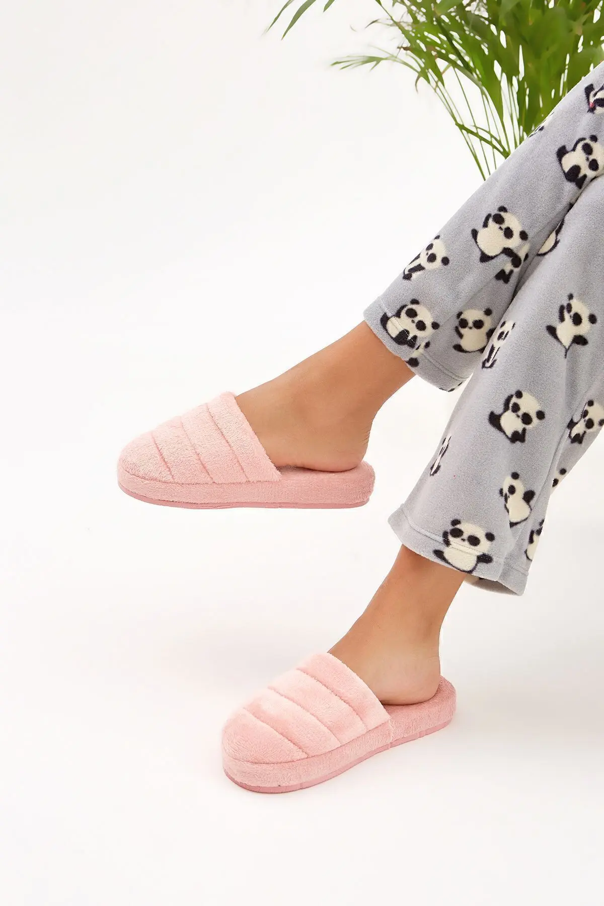 3'lü Paket Önü Kapalı Terlik Ev Terliği Çeyiz Bohça Seti