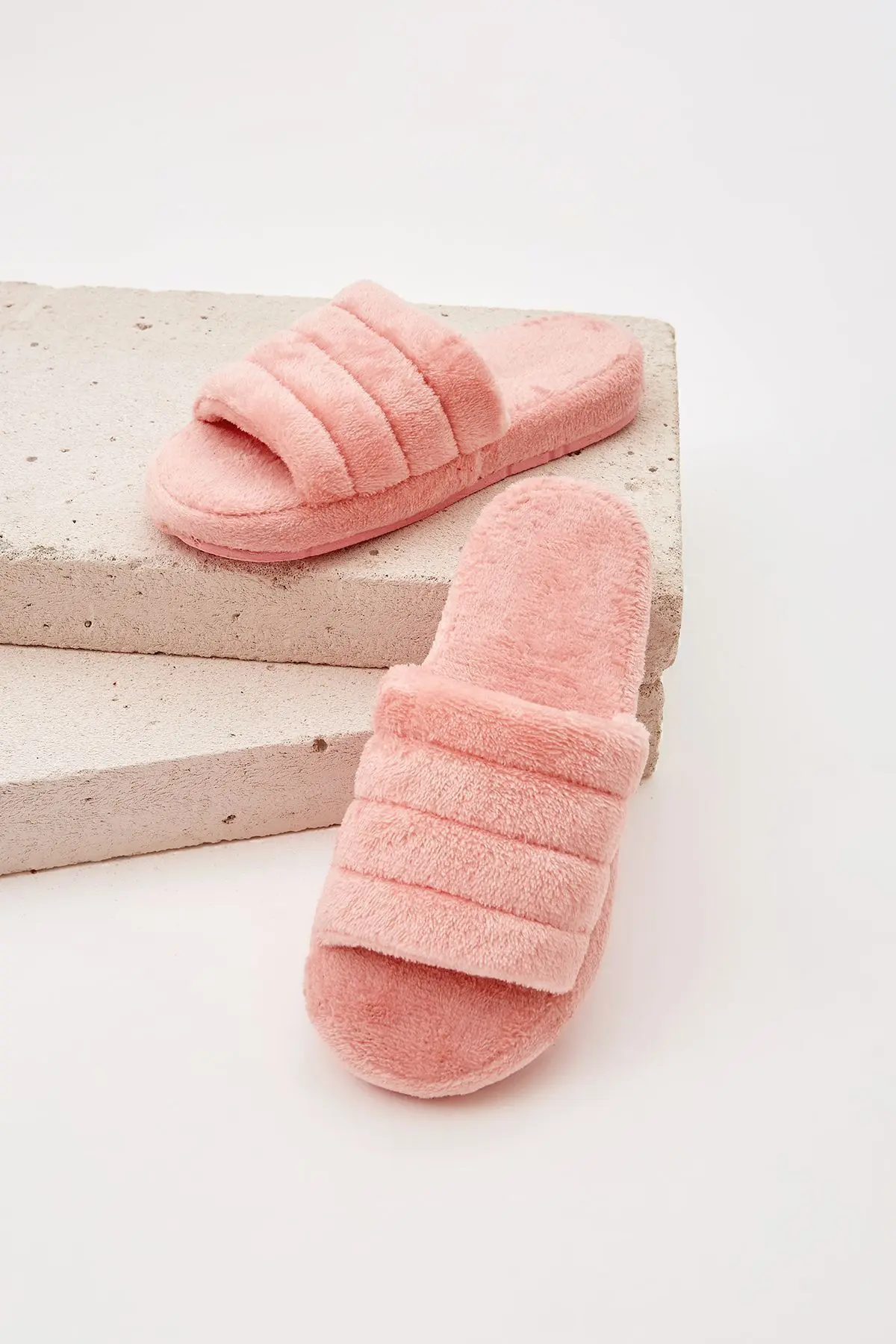 3'lü Paket Önü Açık Terlik Ev Terliği Çeyiz Bohça Seti