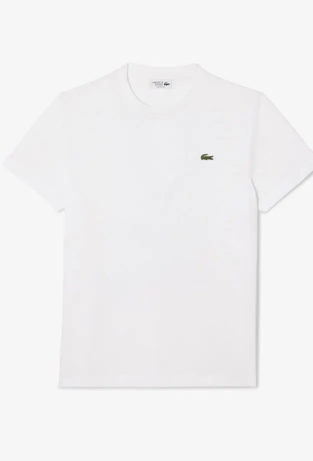 Lacoste x Rolex Paris Unisex Regular Fit Bisiklet Yaka Beyaz T-Shirt
