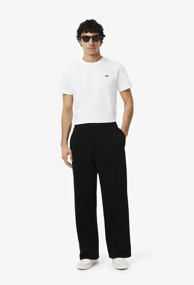 Lacoste x Rolex Paris Unisex Regular Fit Bisiklet Yaka Beyaz T-Shirt