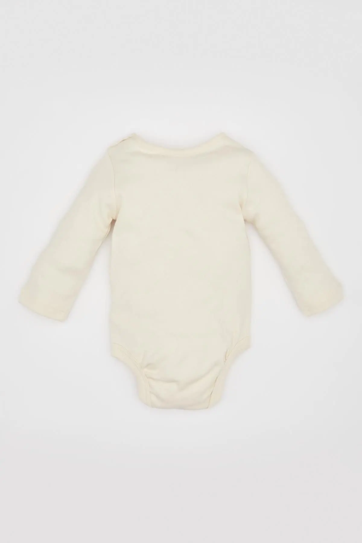 Kız Bebek Yeni Doğan Bisiklet Yaka Gökkuşağı Baskılı Uzun Kollu Çıtçıtlı Body B7713A524SP