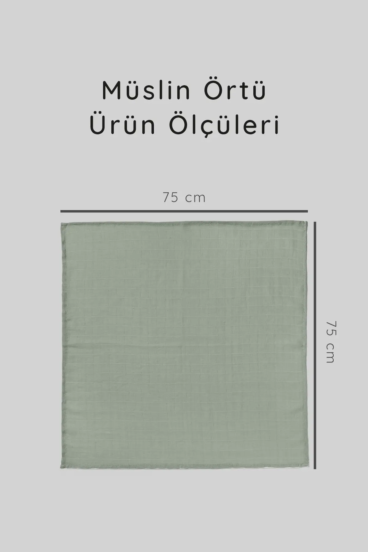 Unisex Renkli %100 Pamuk 6'lı Çok Amaçlı Müslin Bez, Örtü, Battaniye Seti - 75x75 Cm