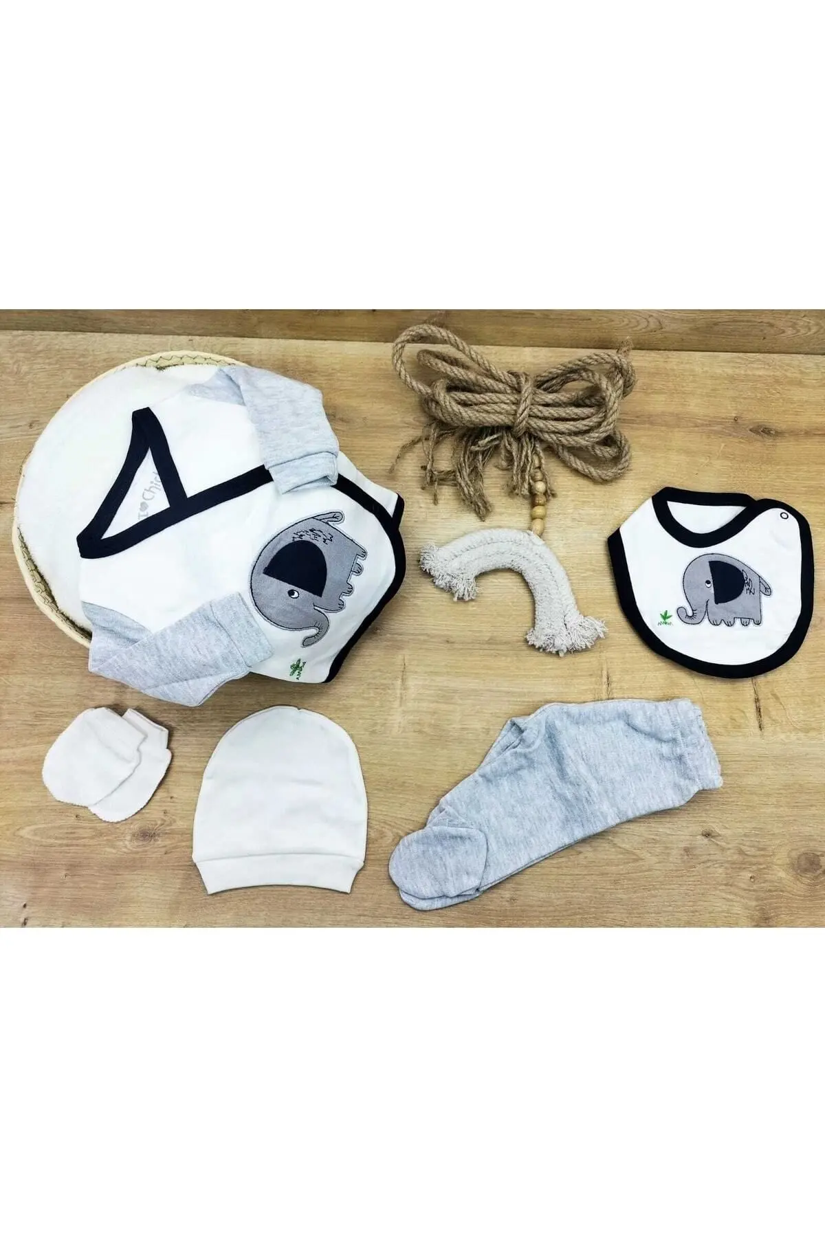 Bebe Erkek Bebek 5 Li Hastane Çıkışı Yenidoğan Seti 100237