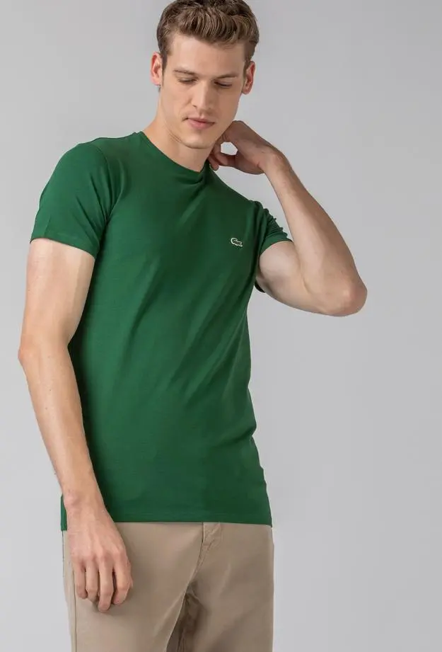 Lacoste Slim Fit Erkek Yeşil T-Shirt