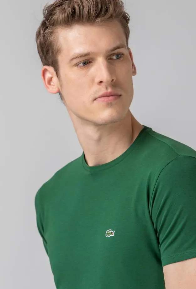 Lacoste Slim Fit Erkek Yeşil T-Shirt