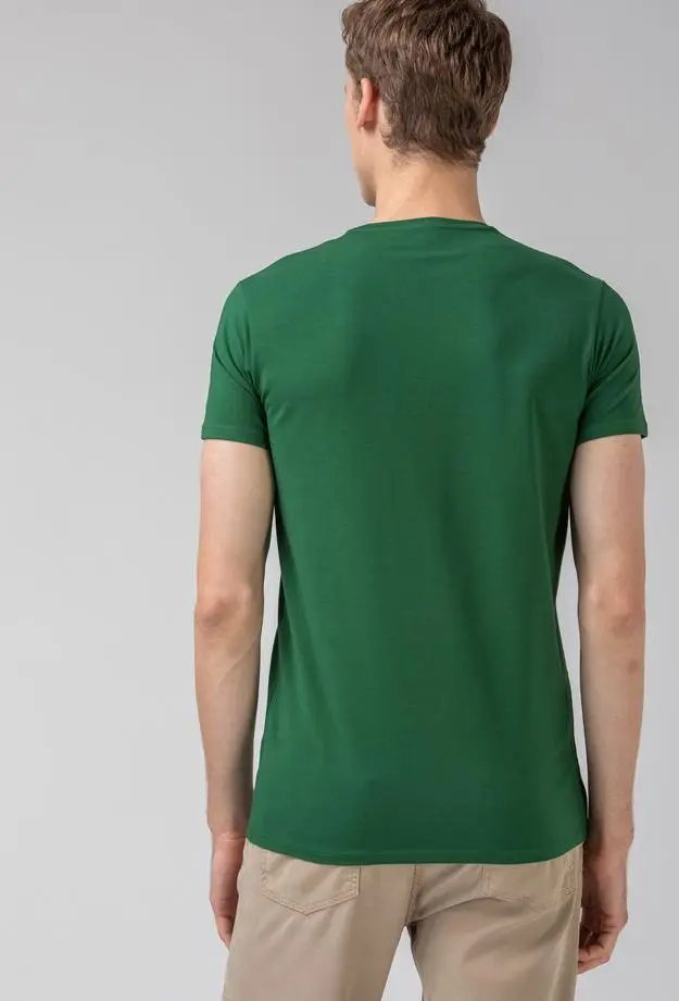 Lacoste Slim Fit Erkek Yeşil T-Shirt