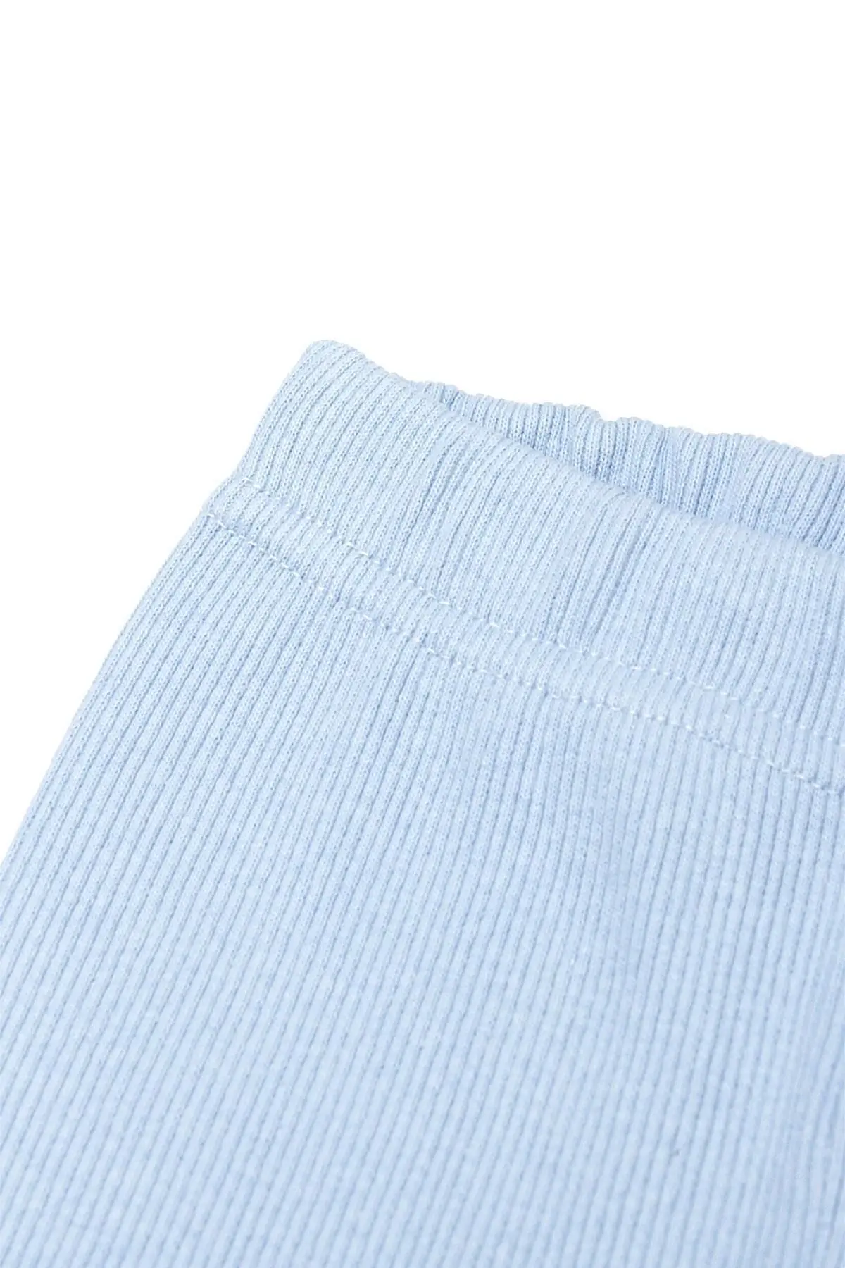 1-5 Yaş Mavi Doğal Pamuklu Çocuk Taytı