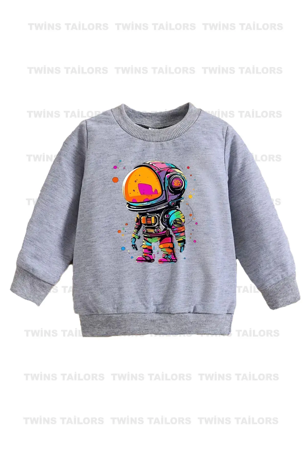 Oyun Konsolu Baskılı 3'lü Paket Unisex Siyah-Kırmızı-Gri Çocuk Sweatshirt