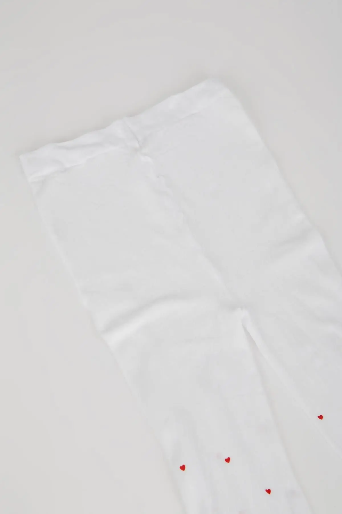 Kız Çocuk Kalp Desenli Muz Külotlu Çorap X4350a6ns