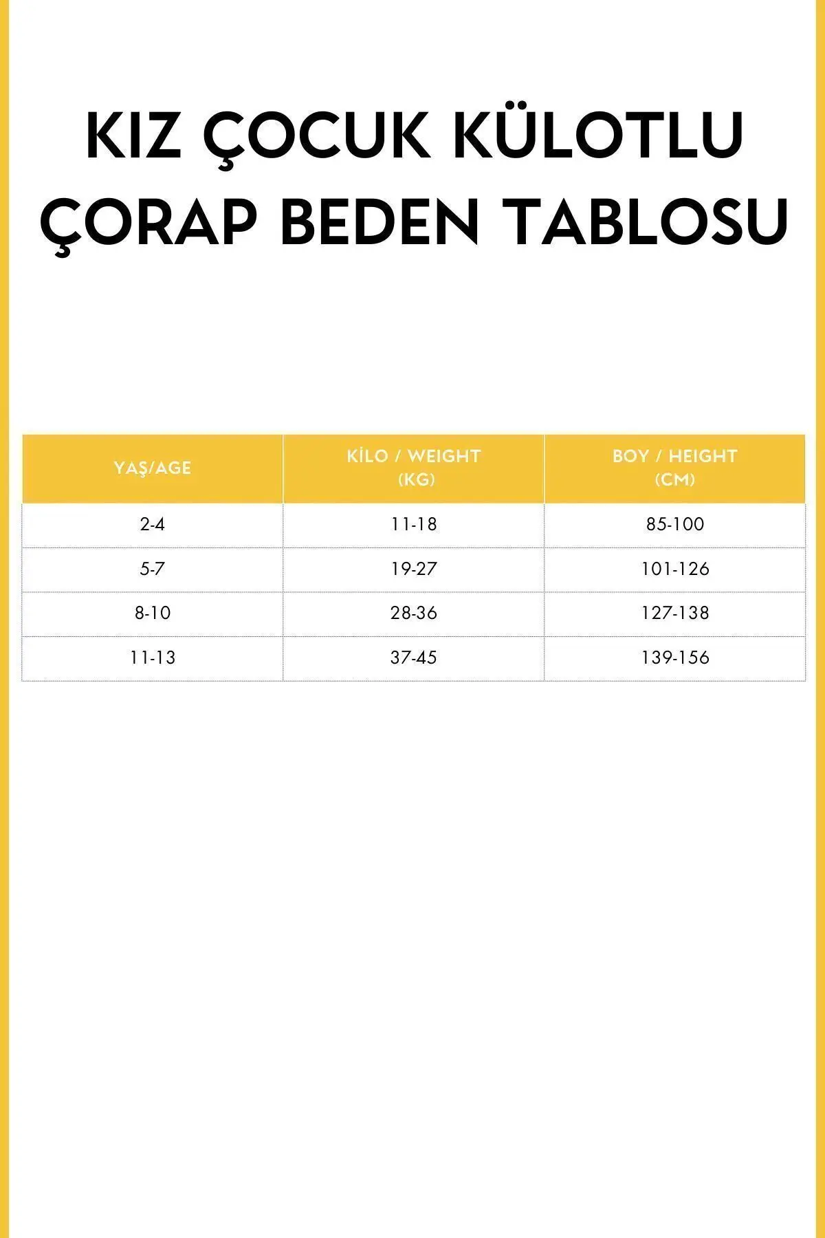 Çocuk Pamuklu Külotlu Çorap Siyah