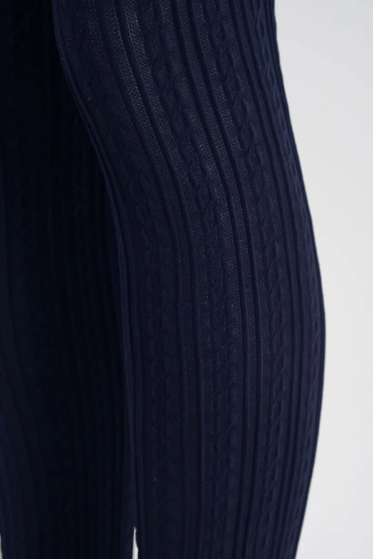 Desenli Çocuk Külotlu Çorap Lacivert