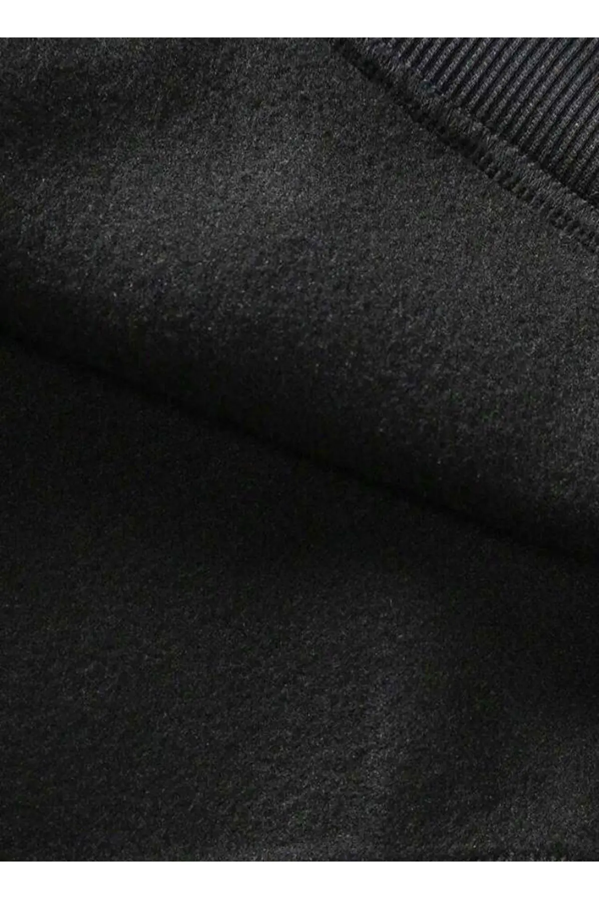 İçi polarlı Kız Baskılı Siyah-Gri-Siyah Üçlü Bisiklet Yaka Kız Çocuk Sweatshirt