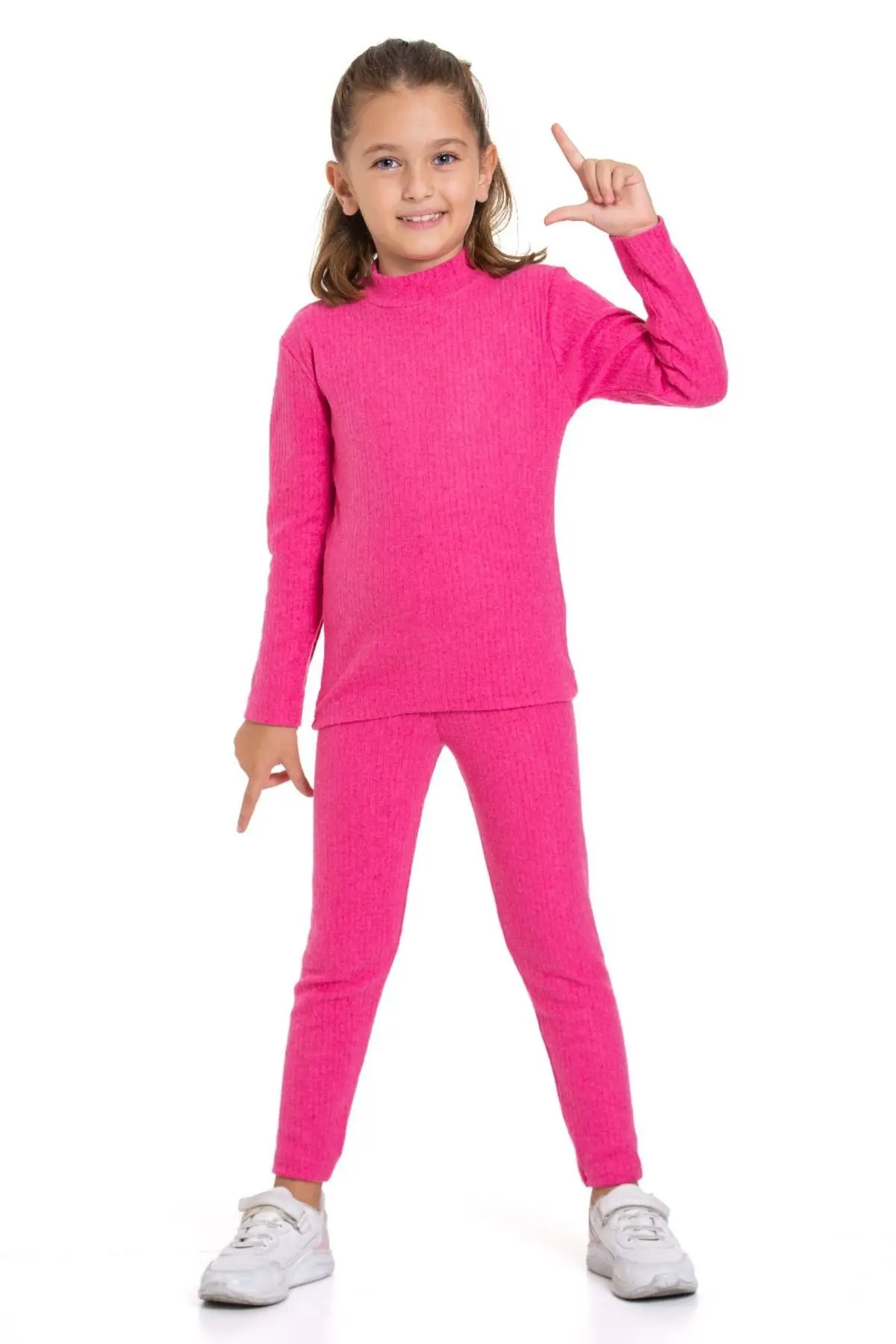 Kız Çocuk Hakim Yaka Günlük Alt Üst Takım