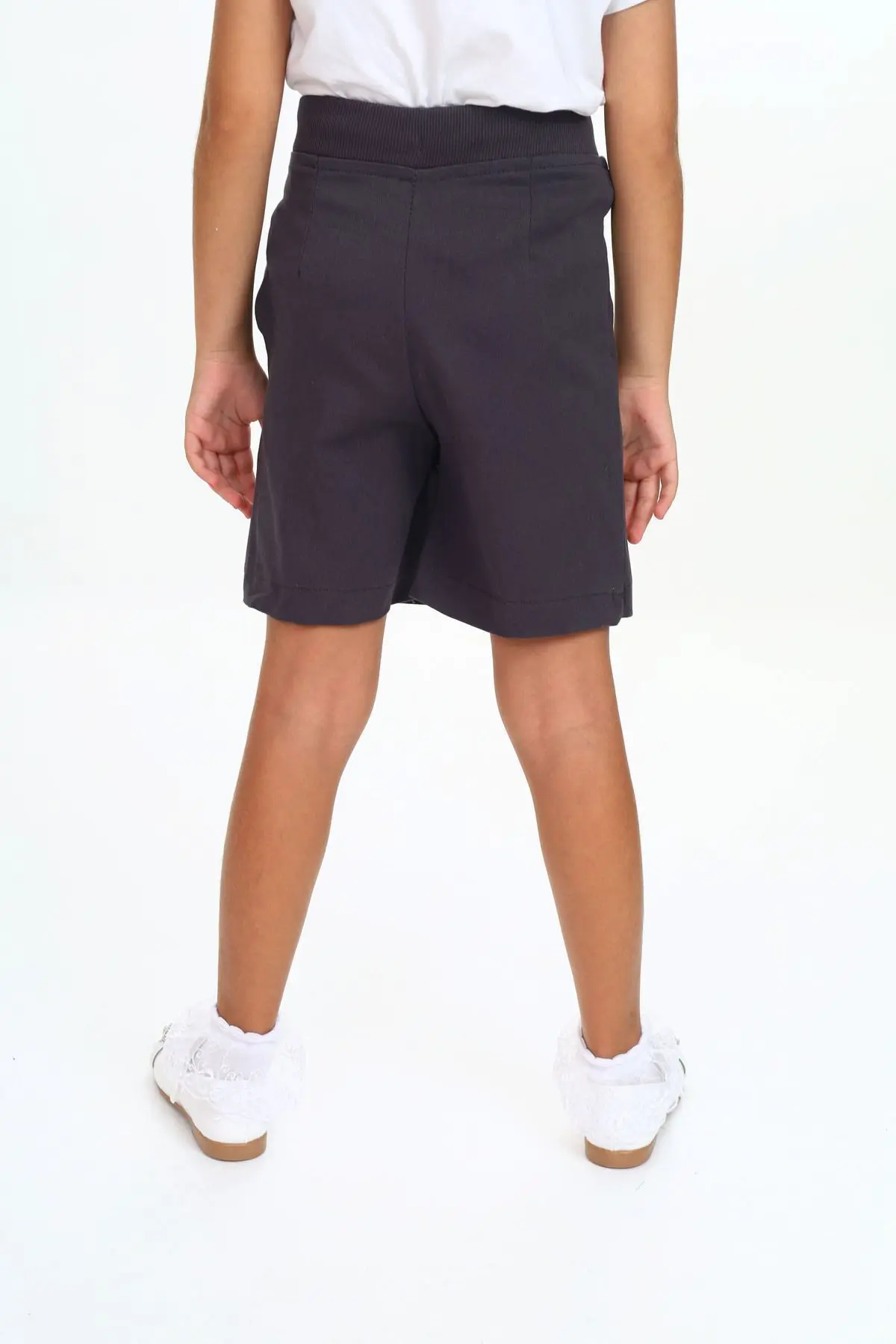 Kız Çocuk Beli Lastikli Okul Kaşkorse Şort Etek 8637